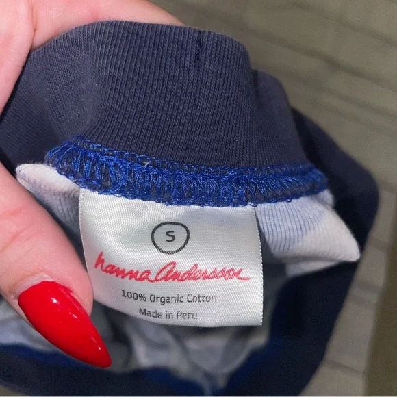 Hanna Andersson Navy Pajama Set with Yeti Print - Picture 6 of 6